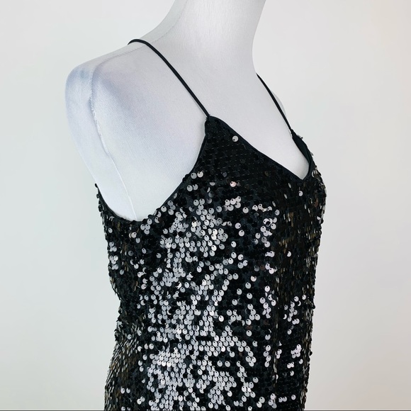 Express Black Sequin Mini Dress Small - Picture 6 of 14